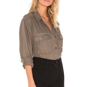 SOFT JOIE gionna button up army green XS